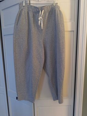 Casual Grey Drawstring Sweatpants